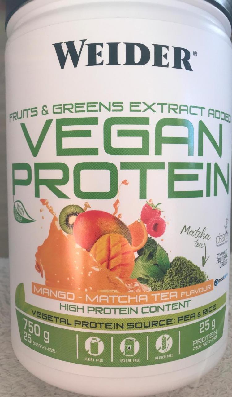 Fotografie - Vegan Protein mango-matcha tea Weider