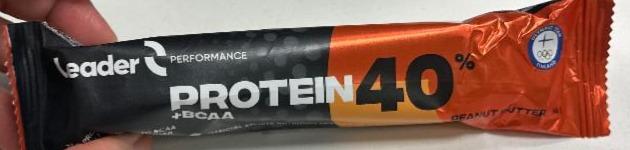 Fotografie - 40% Protein Bar Peanut butter + BCAA Leader