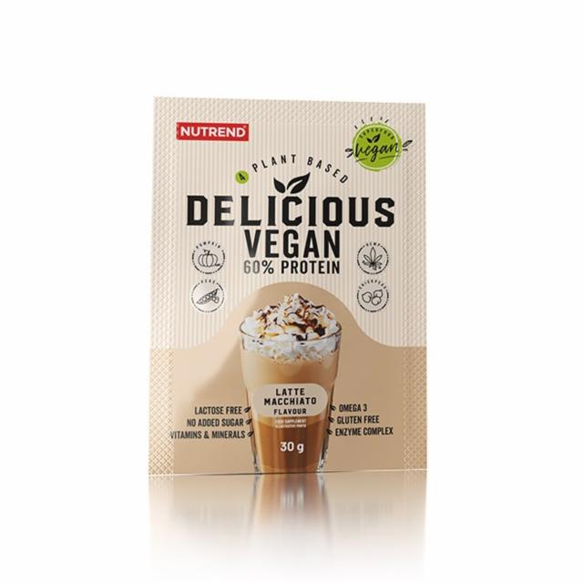 Fotografie - Delicious vegan 60% protein latte macchiato Nutrend