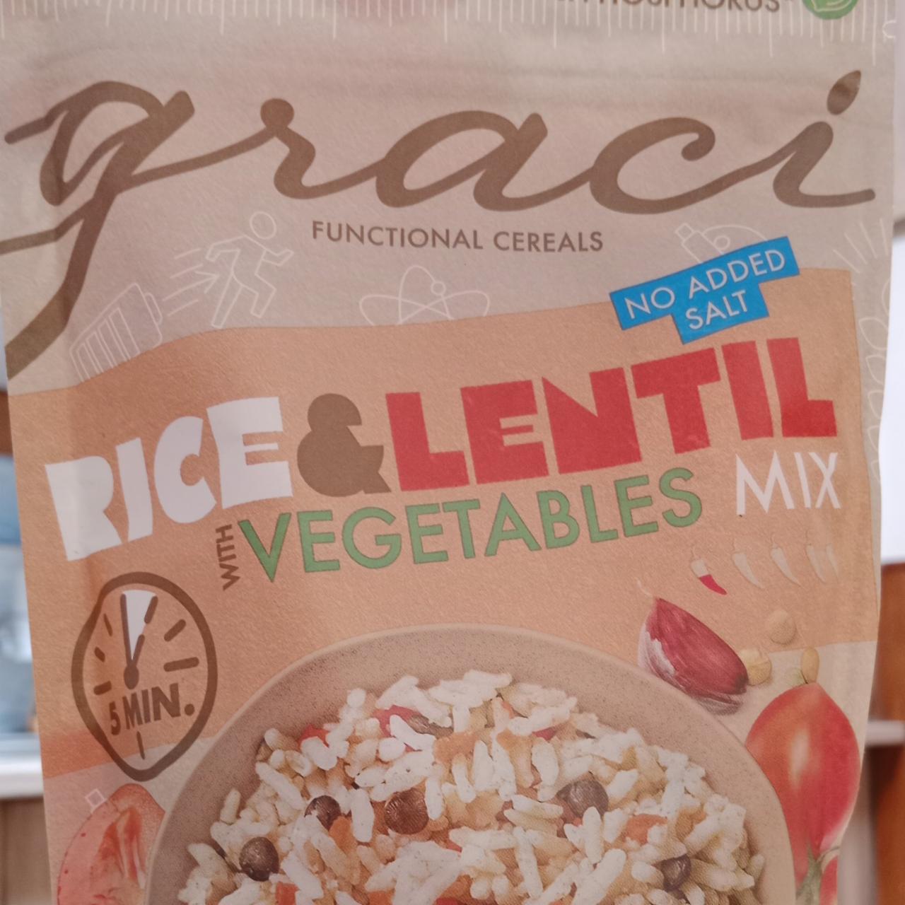 Fotografie - Rýže s čočkou a zeleninou Graci