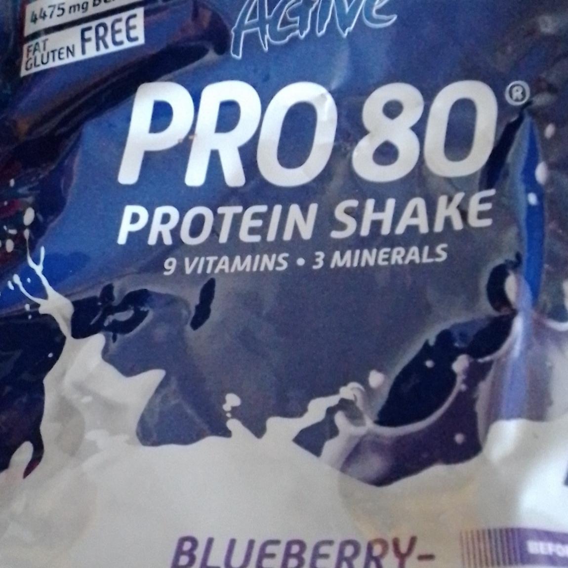 Fotografie - Active Pro 80 Protein Shake Blueberry-Yoghurt Inkospor