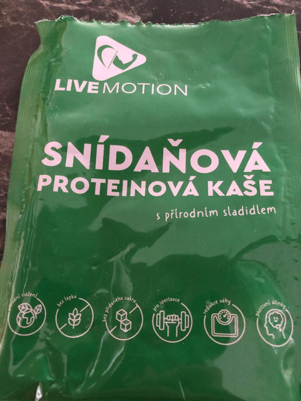 Fotografie - Snídaňová proteinová kaše Jahoda & Banán & Kokos LiveMotion