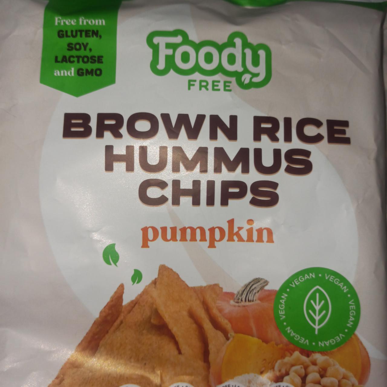 Fotografie - brown rice hummus chips pumkin Foody Free