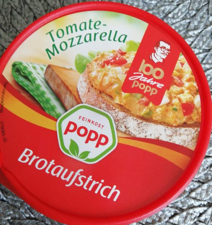 Fotografie - BrotAufstrich Tomate-Mozzarella Feinkost Popp