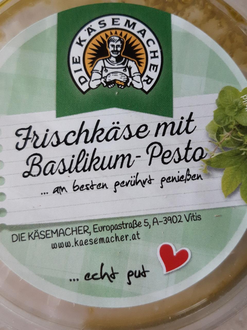 Fotografie - Frischkäse mit Basilikum-Pesto Die Käsemacher