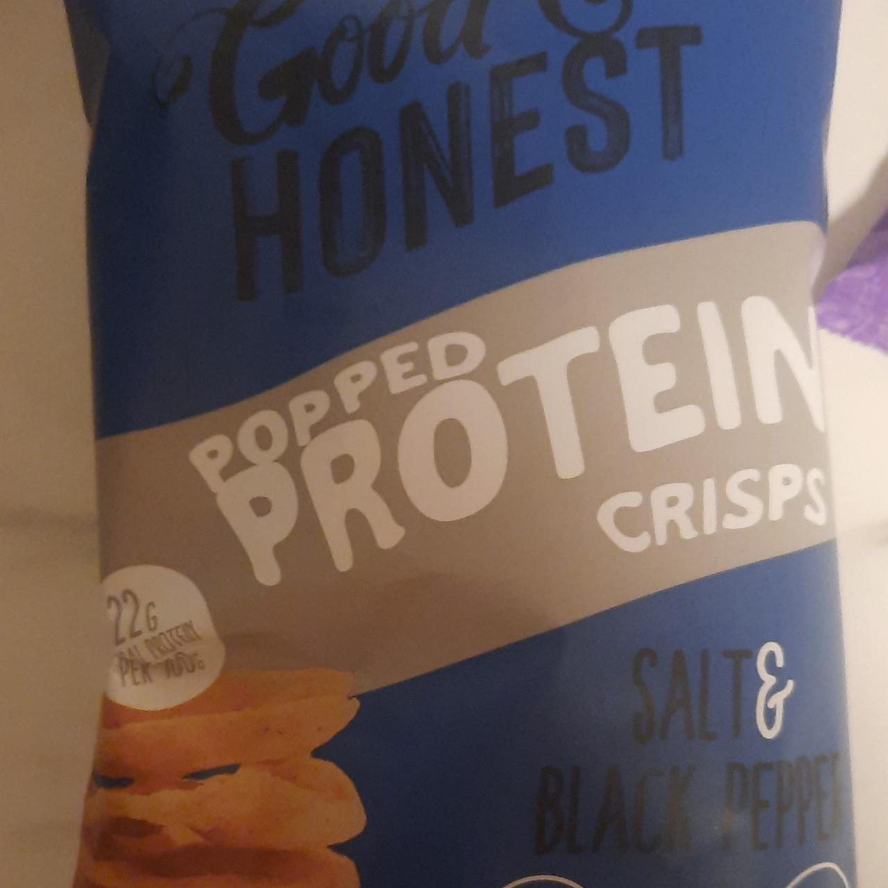 Fotografie - Popped Protein Crisps Salt & Black Pepper Good & Honest