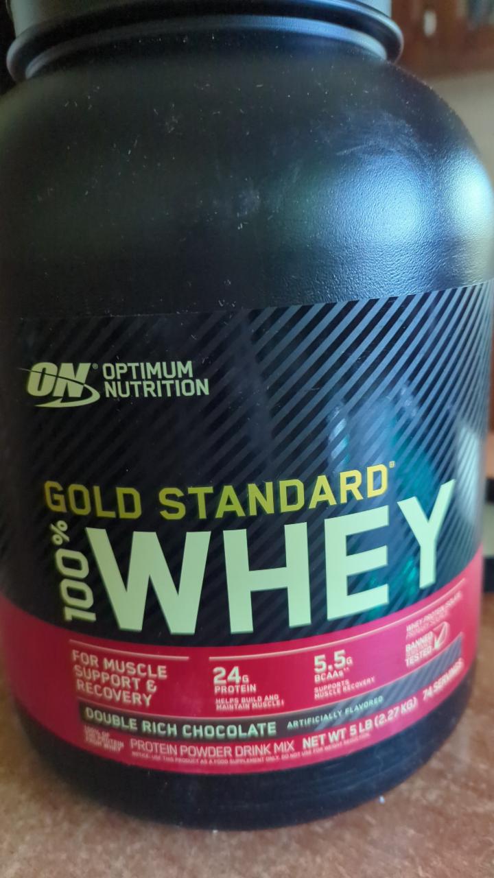 Fotografie - Gold standard 100% Whey Double rich chocolate Optimum Nutrition