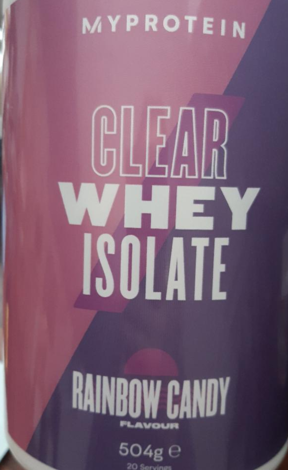 Fotografie - Clear Whay Isolate Rainbow Candy My Protein