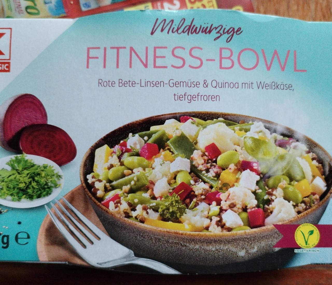 Fotografie - Fitness-Bowl Rote-Bete-Linsen-Gemüse & Quinoa mit Weißkäse, tiefgefroren K-Classic