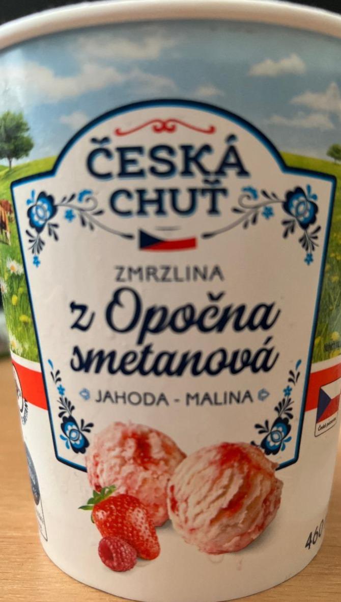 Fotografie - Zmrzlina z Opočna smetanová jahoda malina Česká chuť