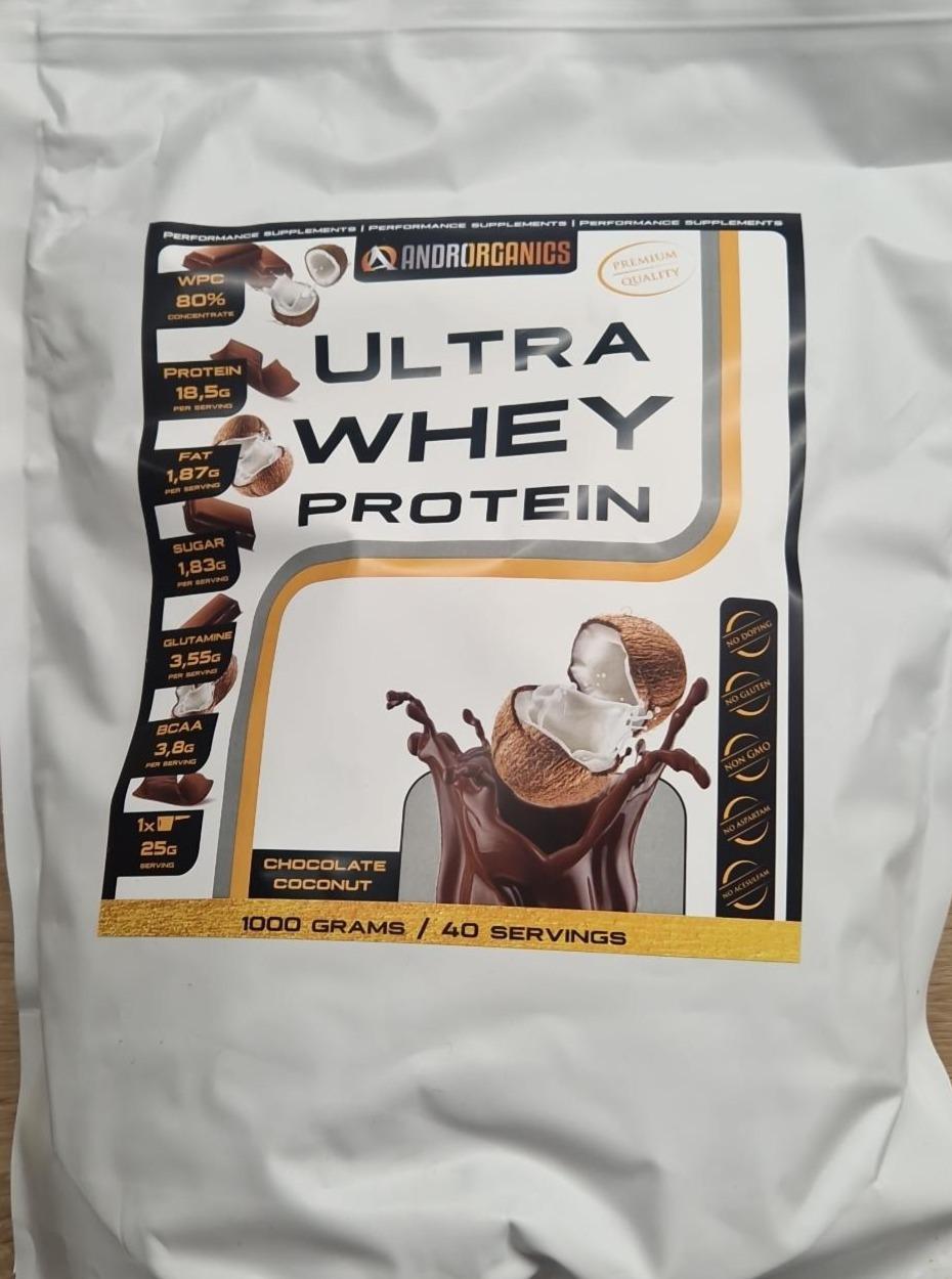Fotografie - Ultra whey protein Chocolate Coconut Androrganics