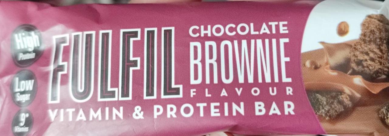 Fotografie - Chocolate brownie protein bar Fulfil