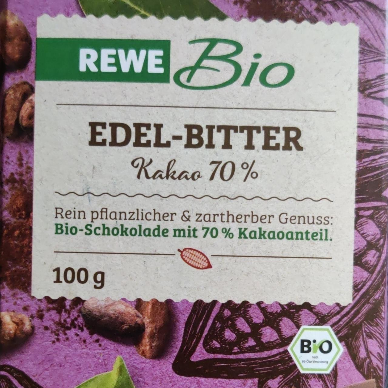 Fotografie - Edel-Bitter Kakao 70% Rewe Bio