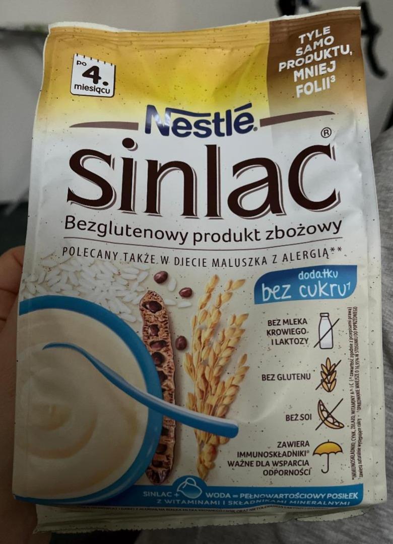 Fotografie - Sinlac Bezglutenowy produkt zbożowy bez dodatku cukru Nestlé