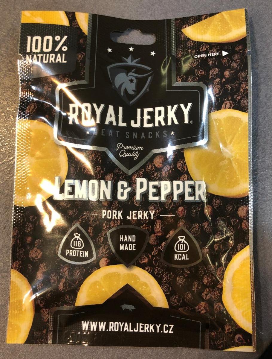 Fotografie - Lemon & Pepper Pork Jerky Royal Jerky