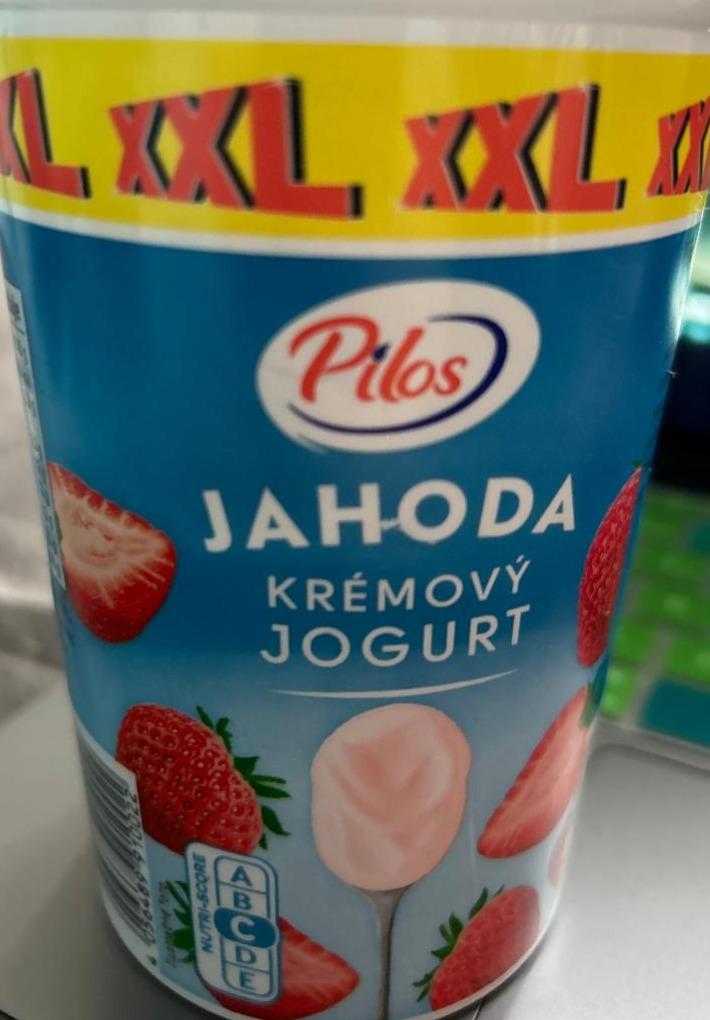 Fotografie - krémový jogurt jahoda XXL Pilos
