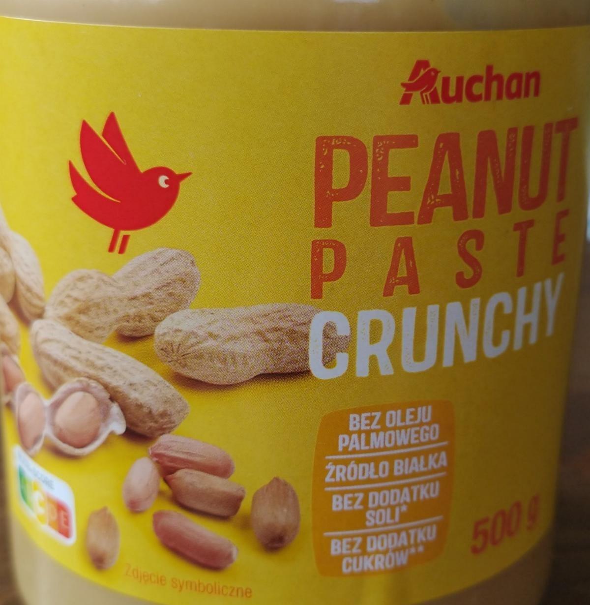 Fotografie - Peanut paste crunchy Auchan