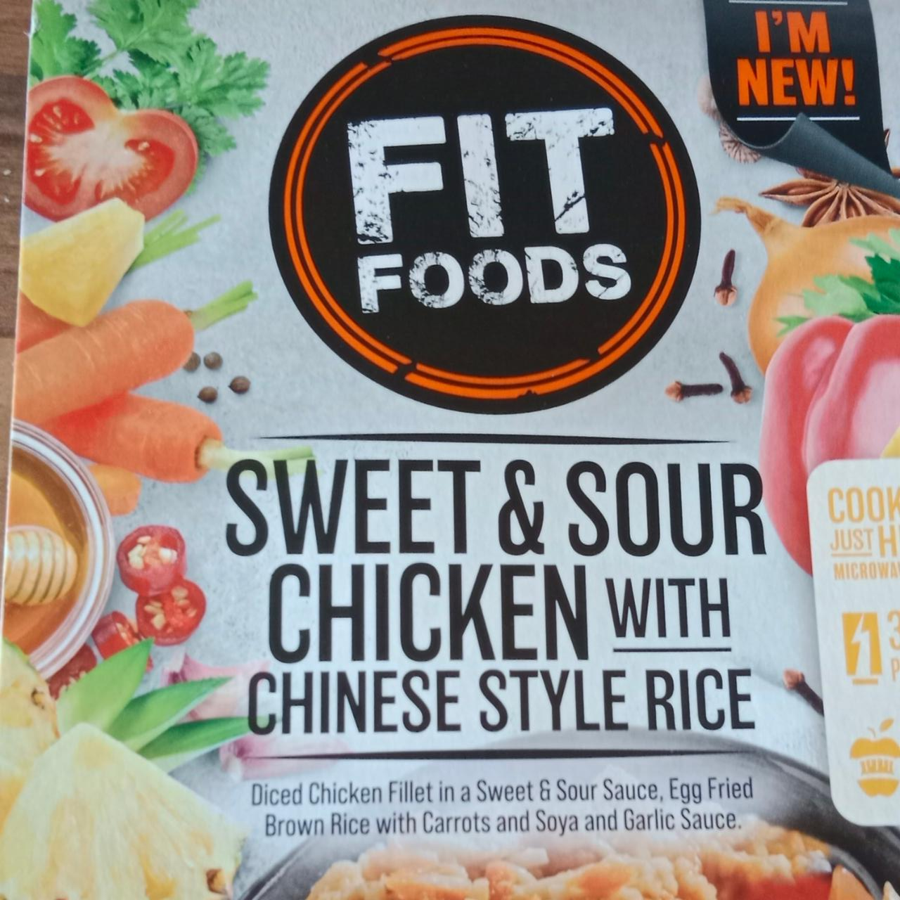 Fotografie - Sweet & Sour Chicken with Chinese Style Rice Fit Foods