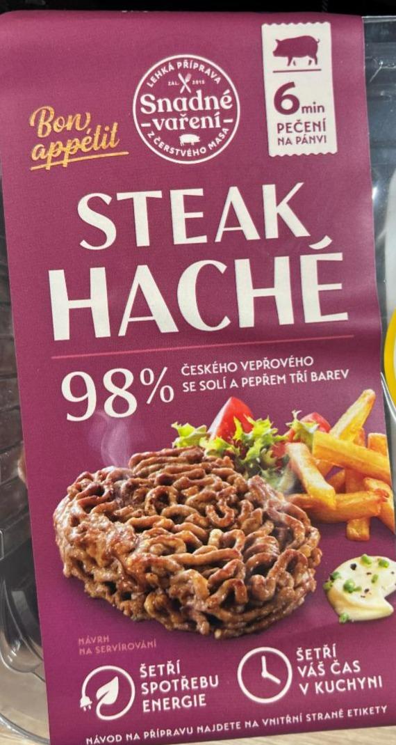 Fotografie - Steak haché 98 % vepřového masa Snadné vaření