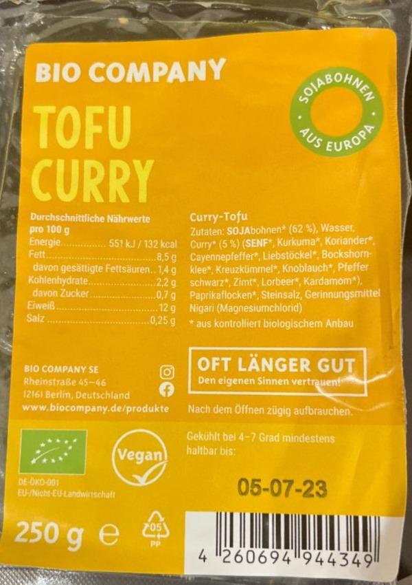 Fotografie - Tofu curry Bio Company