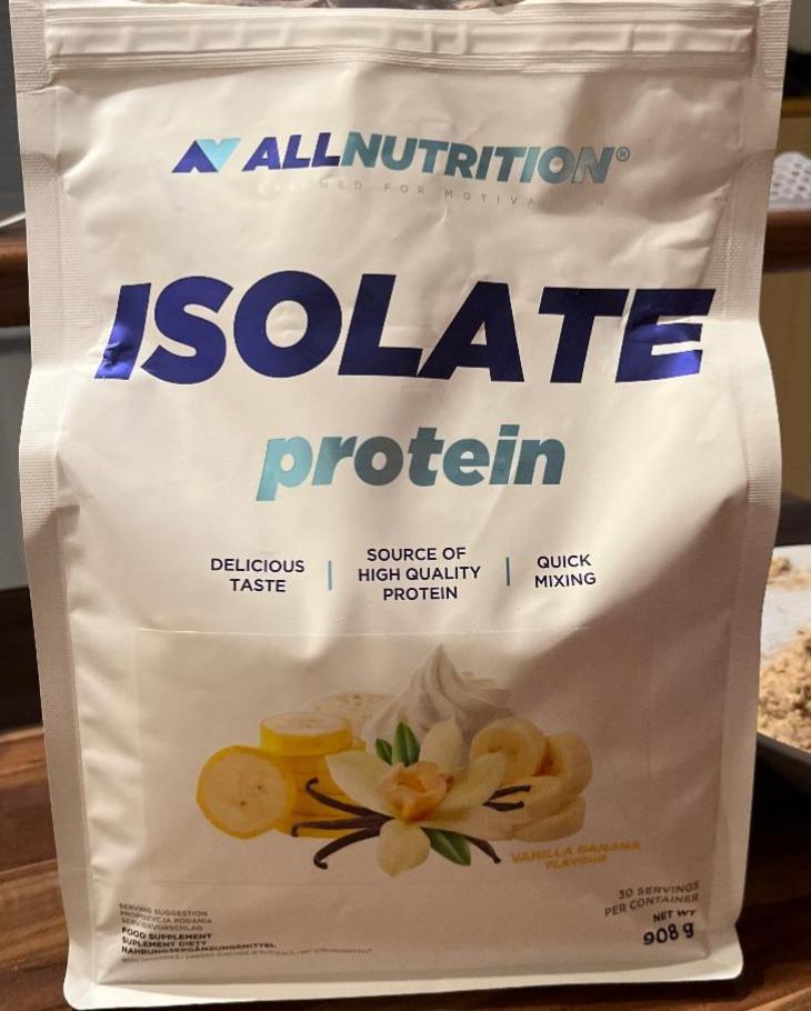 Fotografie - Isolate Protein Vanila & Banana Allnutrition
