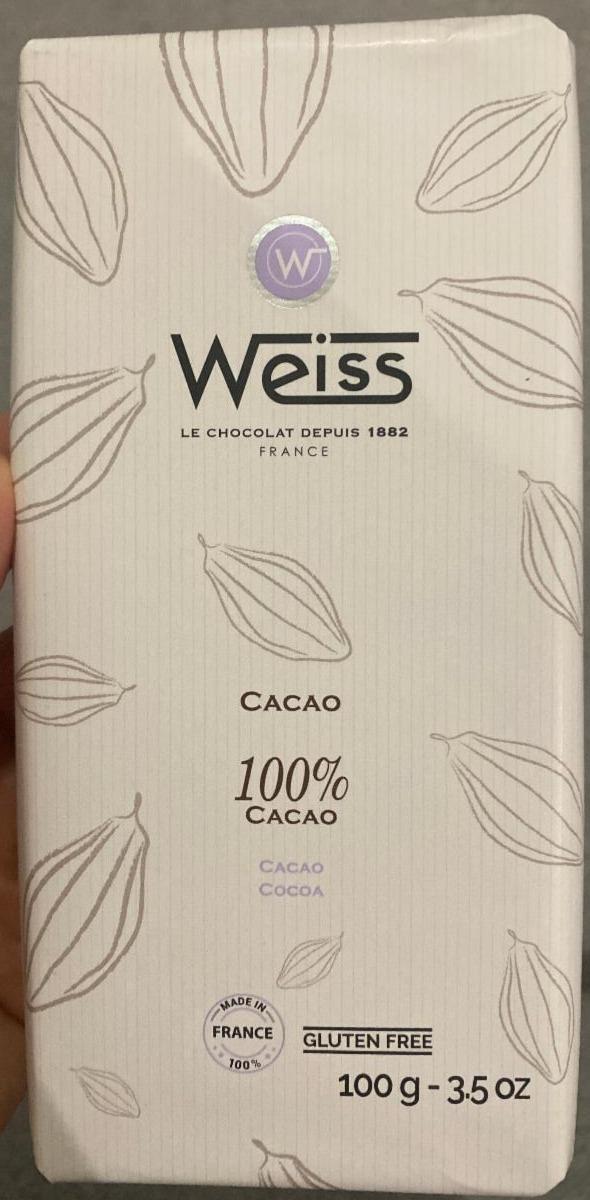 Fotografie - Le Chocolat 100% cacao Weiss