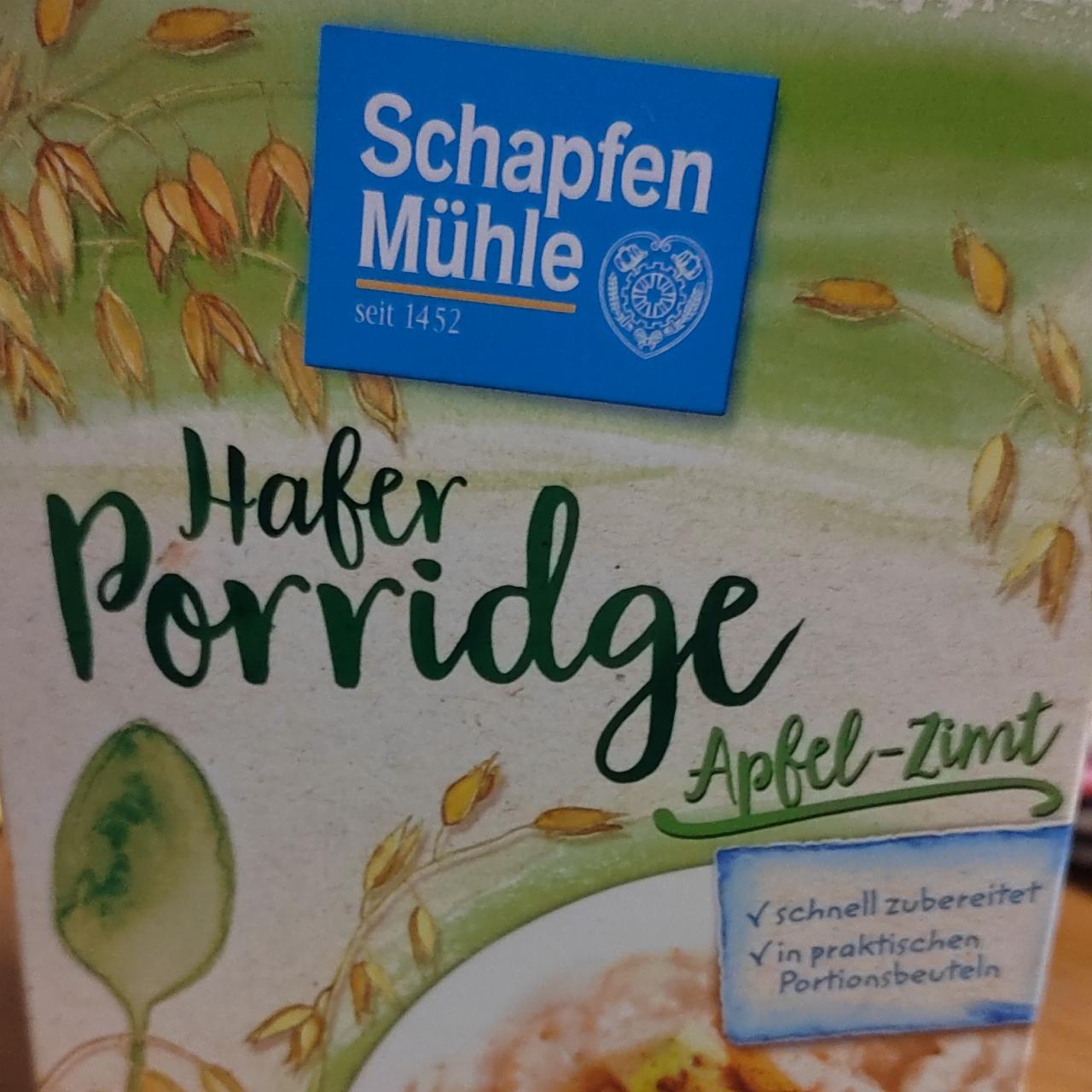 Fotografie - Hafer Porridge Apfel-Zimt Schapfen Mühle