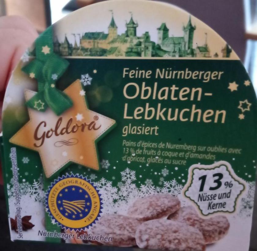 Fotografie - Oblaten-Lebkuchen Feine Nürnberger glasiert Goldora