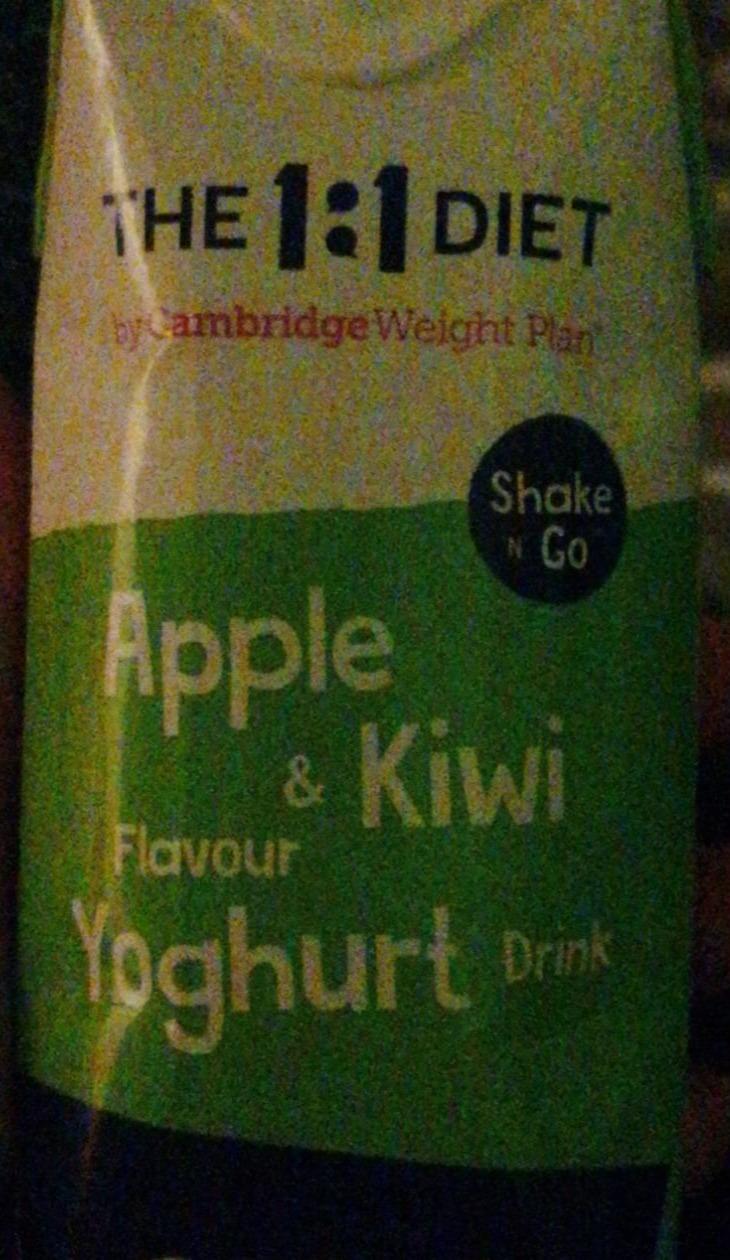 Fotografie - The 1:1 Diet Apple & Kiwi Flavour Yoghurt Drink Cambridge Weight Plan