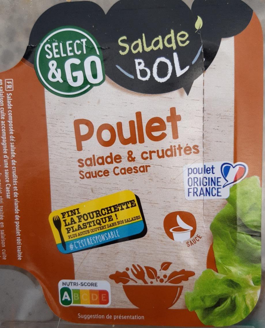 Fotografie - Poulet salade & crudités Select&Go