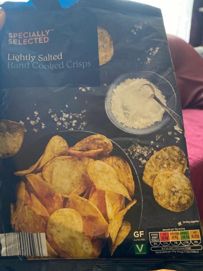 Fotografie - Lightly Salted Hand Cooked Crisps Specially Selected