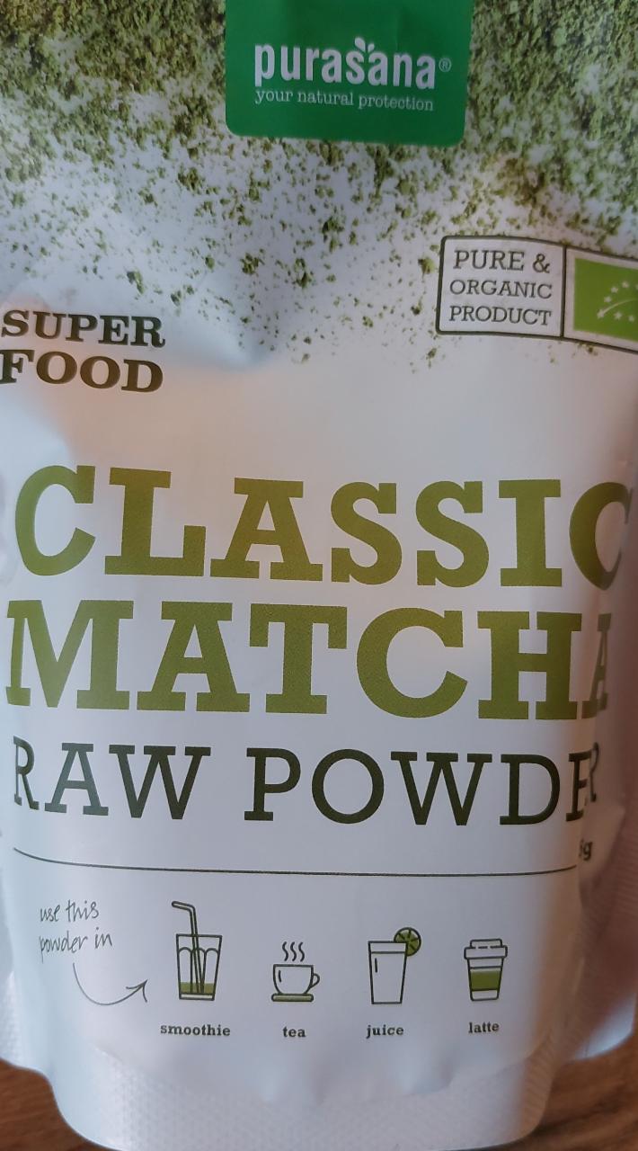 Fotografie - Bio Classic Matcha Raw Powder Purasana