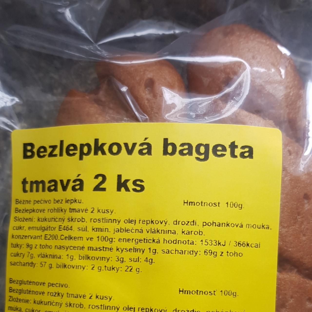Fotografie - Bezlepková bageta tmavá Bezlepková pekárna