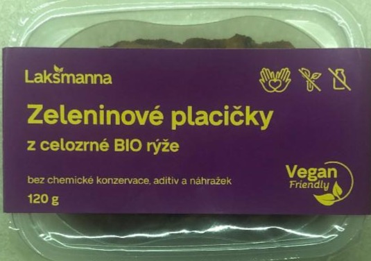 Fotografie - zeleninové placičky z celozrnné BIO rýže Lakšmanna