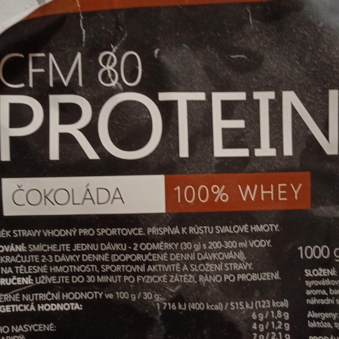Fotografie - CFM 80 Protein čokoláda Fitness 13