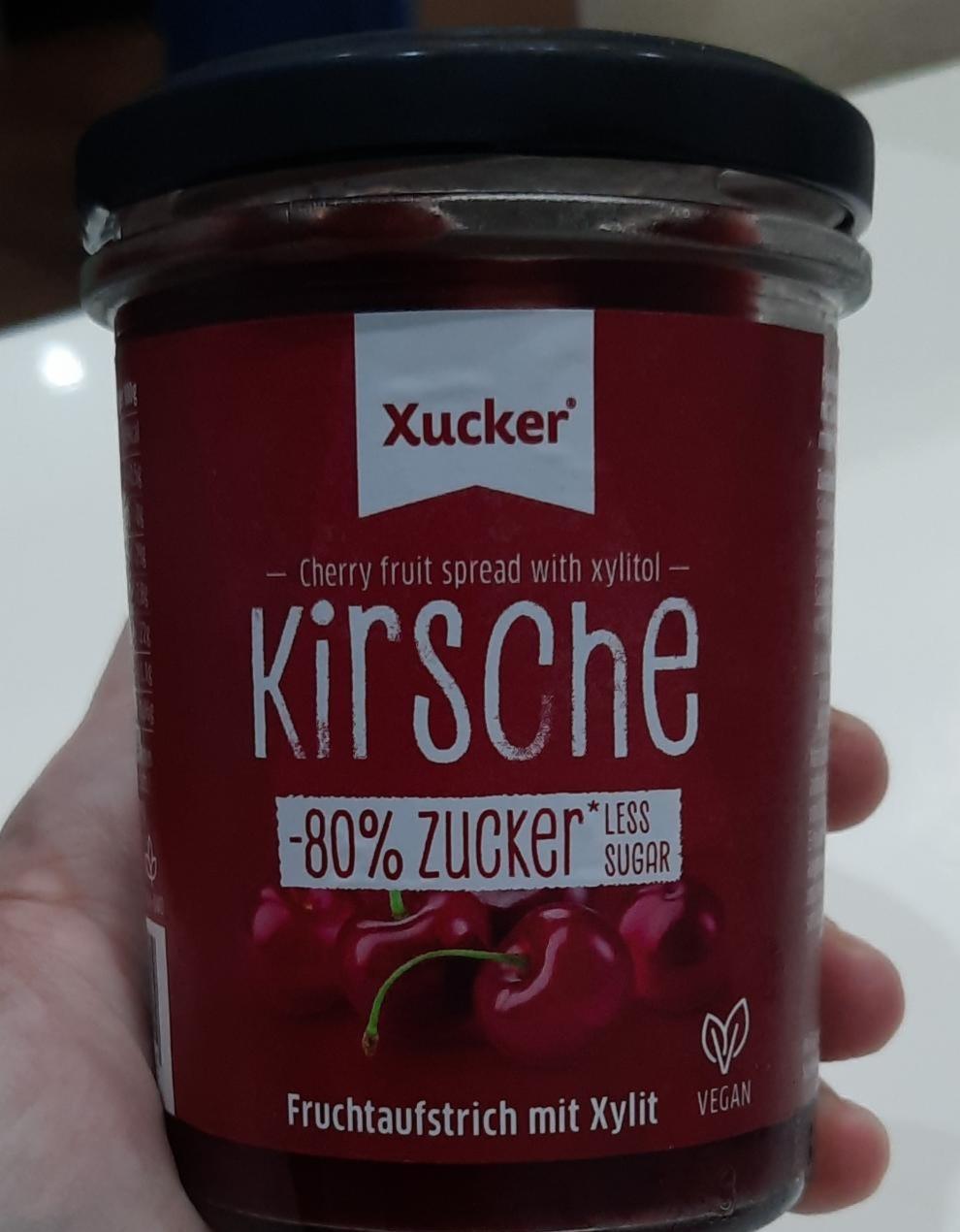 Fotografie - Třešňová marmeláda Kirsche Fruchtaufstrich Xucker