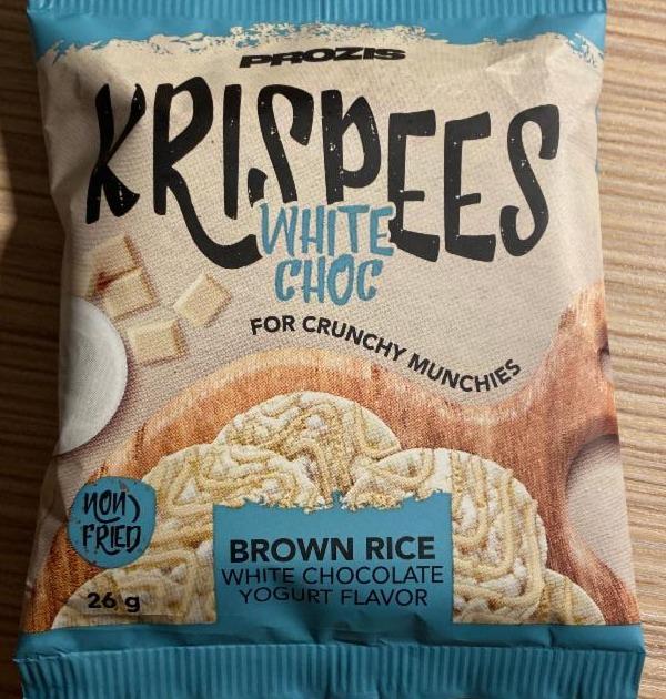 Fotografie - Prozis Krispees White Choc Brown rice & white chocolate