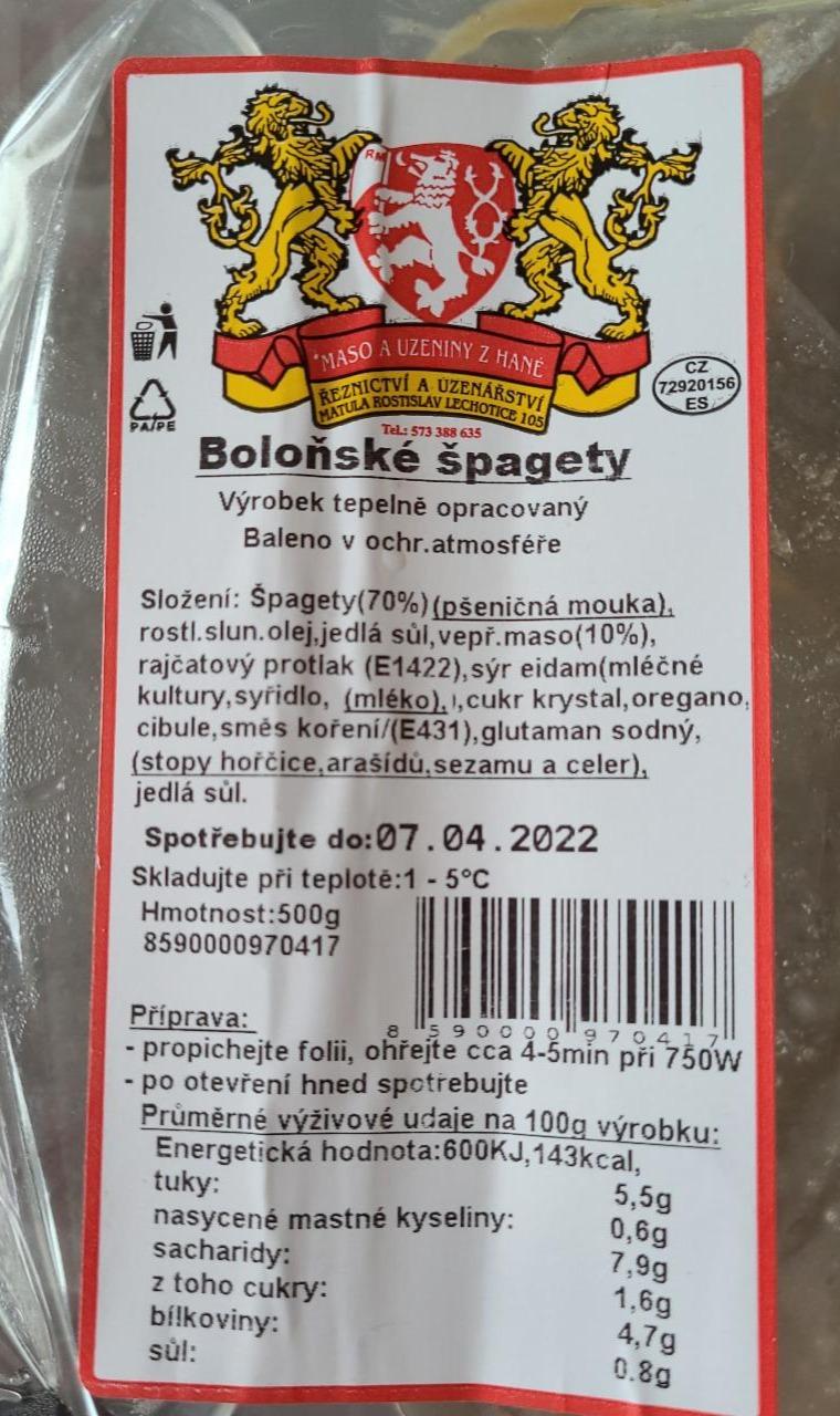 Fotografie - Boloňské špagety Matula