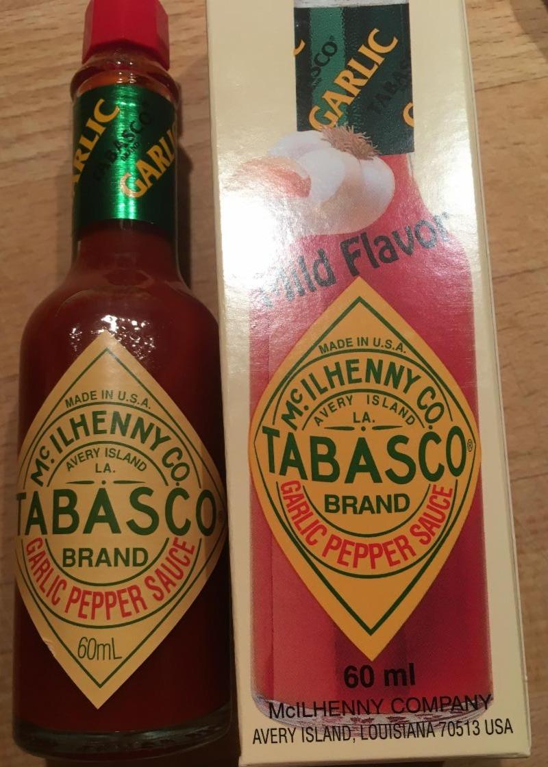 Fotografie - Tabasco Pepper Sauce Garlic McIlhenny Co.