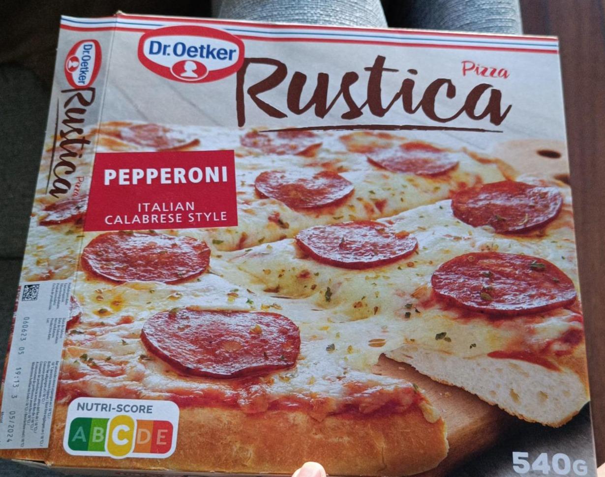 Fotografie - Pizza Rustica Pepperoni Dr.Oetker