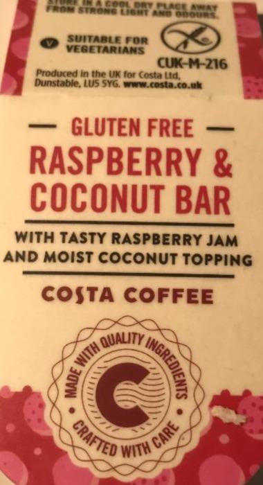 Fotografie - Raspberry & coconut bar Costa Coffee