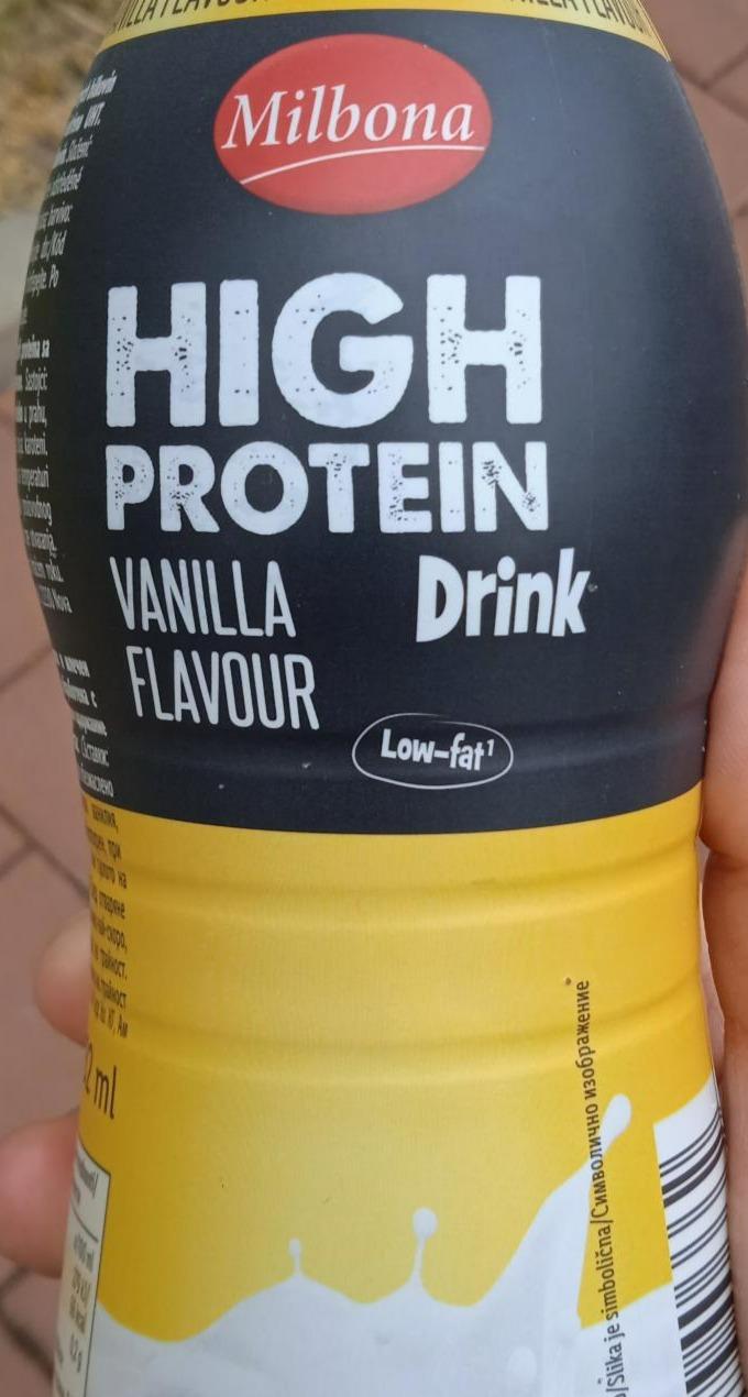 Fotografie - High protein drink Vanilla flavour Milbona