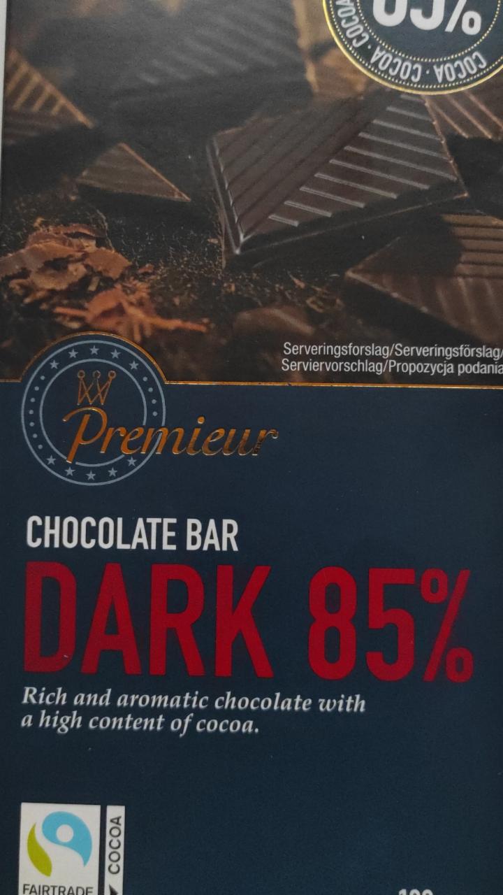Fotografie - Chocolate Bar Dark 85% Premieur