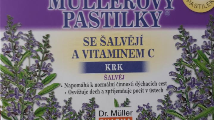Fotografie - Müllerovy pastilky se šalvějí a vitamínem C
