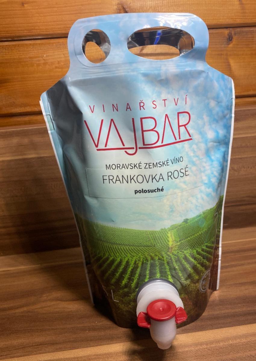 Fotografie - Frankovka rosé polosuché Vinařství Vajbar
