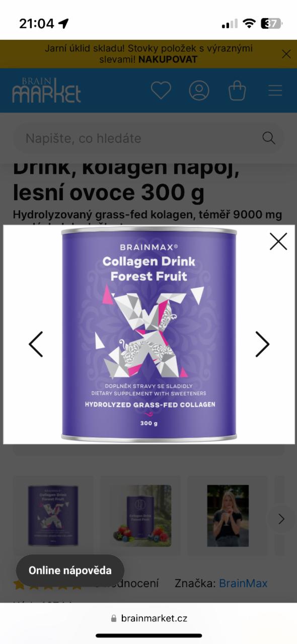 Fotografie - Collagen Drink Forest Fruit BrainMax