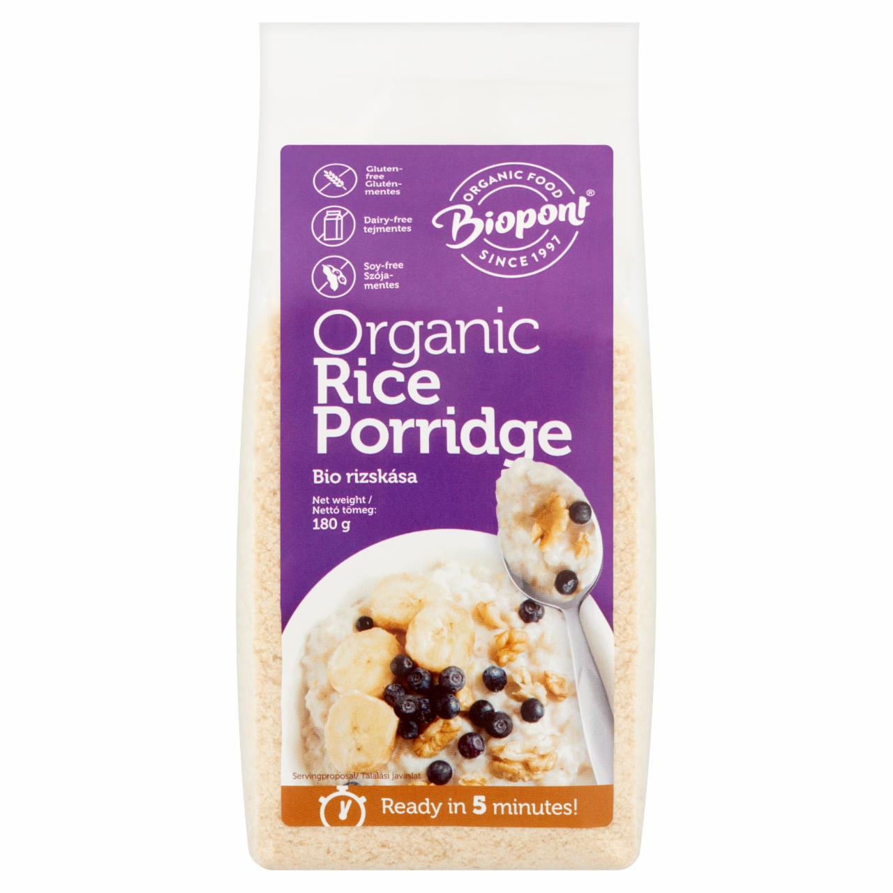 Fotografie - Organic Rice Porridge Biopont