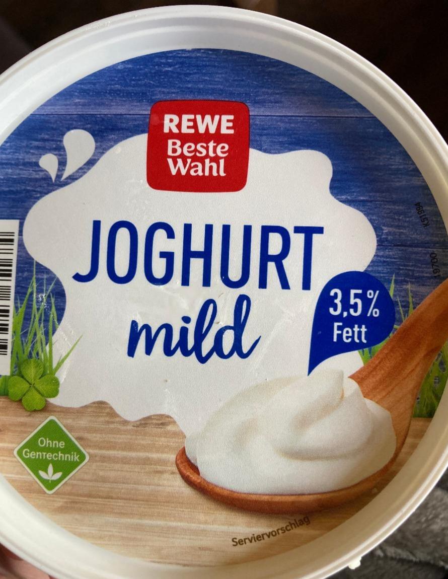 Fotografie - Joghurt mild 3,5% fett Rewe beste wahl