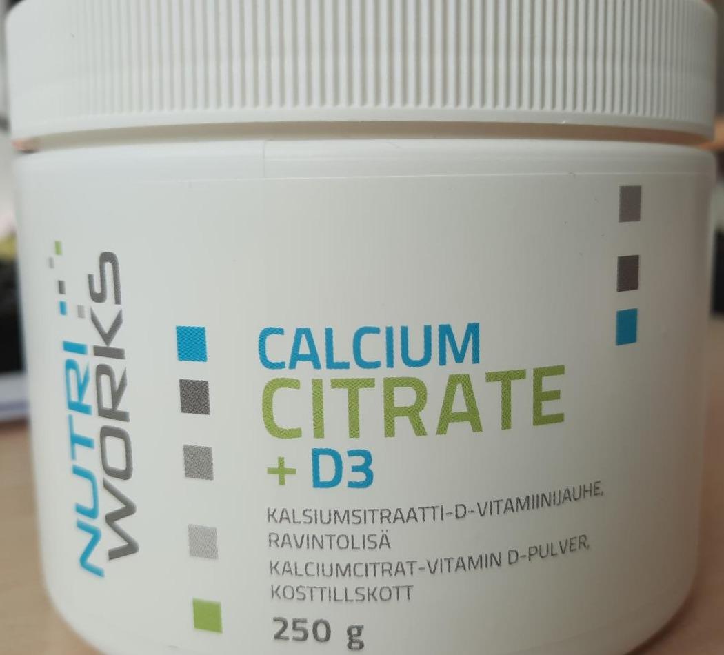Fotografie - Calcium Citrate + D3 NutriWorks
