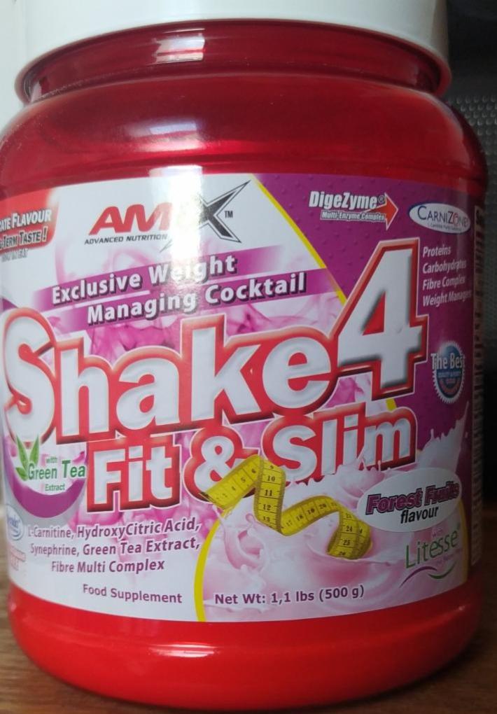 Fotografie - Shake 4 Fit&Slim Forest Fruits Amix Nutrition